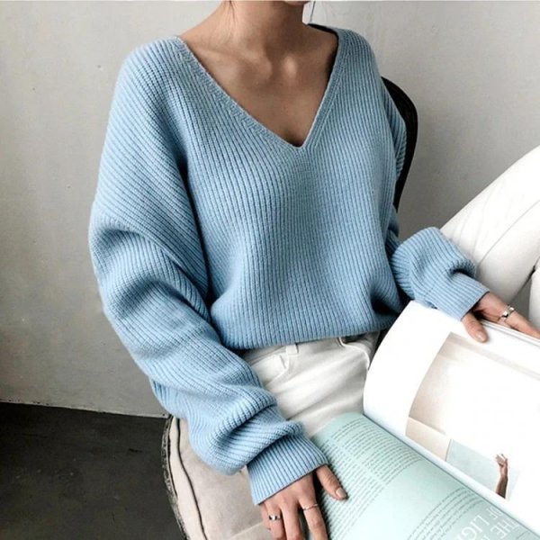 (EARLY XMAS SALE - 50% OFF & FREE SHIPPING TODAY) LOOSE AND OVER-SIZED WINTER KNITTED SWEATER
