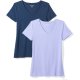 Purple/Navy Women Comfortable Short Sleeve Gear Exercise Running