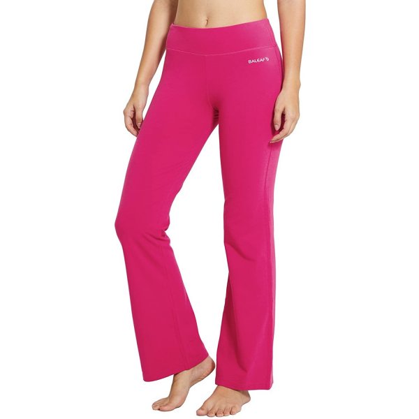 Fuchsia Rose Women Comfortable Activewear Yoga Pants Lightweight For Women