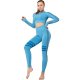 Blue Women's Formal Yoga Suit Breathable Fitness Sport Suit