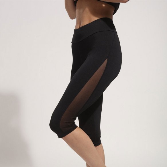 Athletic Biker Leggings - Black