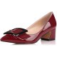 Bordeaux Ladies Stability And Effortless Heels Perfect For Every Outfits