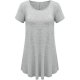 Heather Gray Women Beautiful Short Sleeve Clothes Sexy