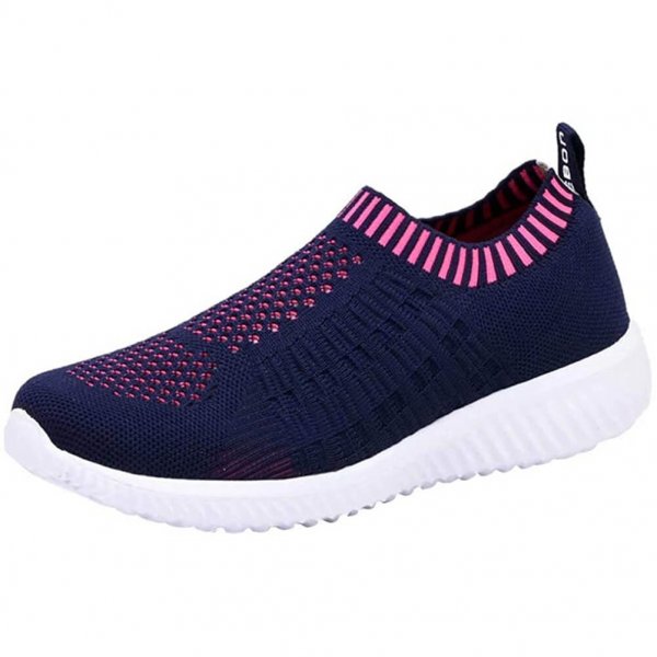 1671 Navy Women's Trainers Fashion Breathable Active Sneaker For Students