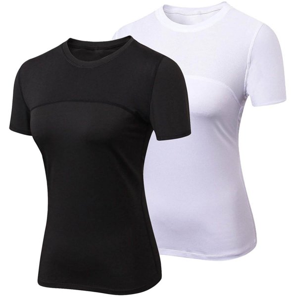 Black+white Women's Fashion Short Sleeve Clothes Sexy